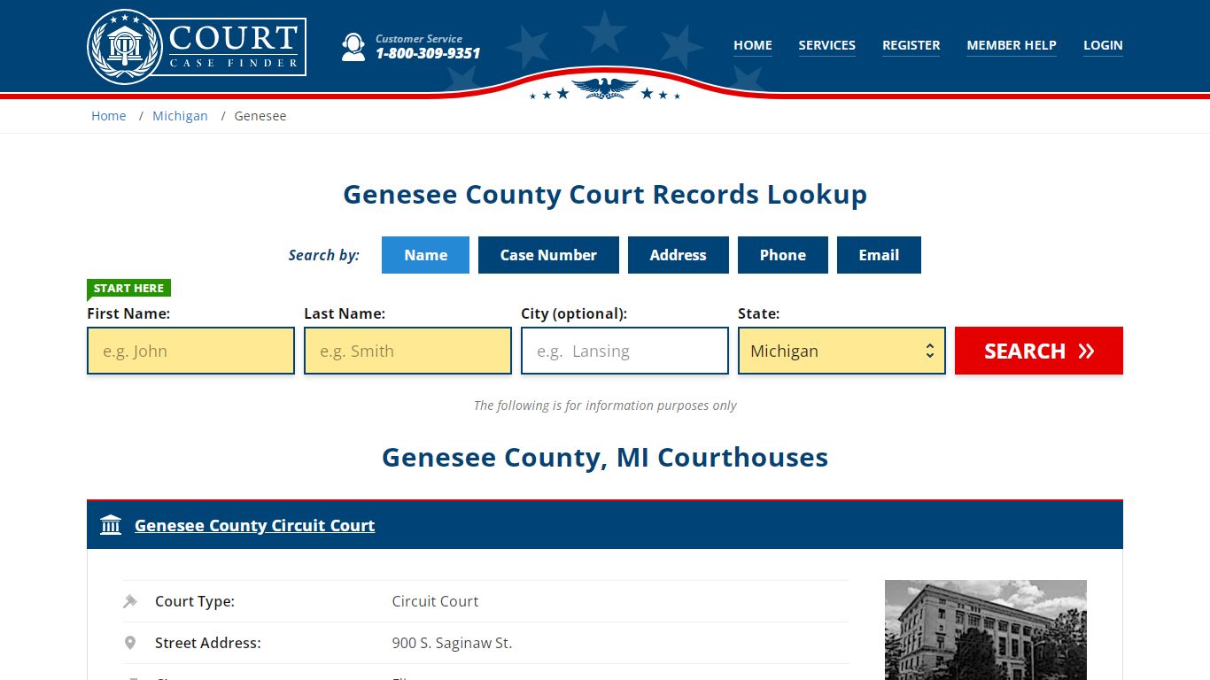 Genesee County Court Records | MI Case Lookup